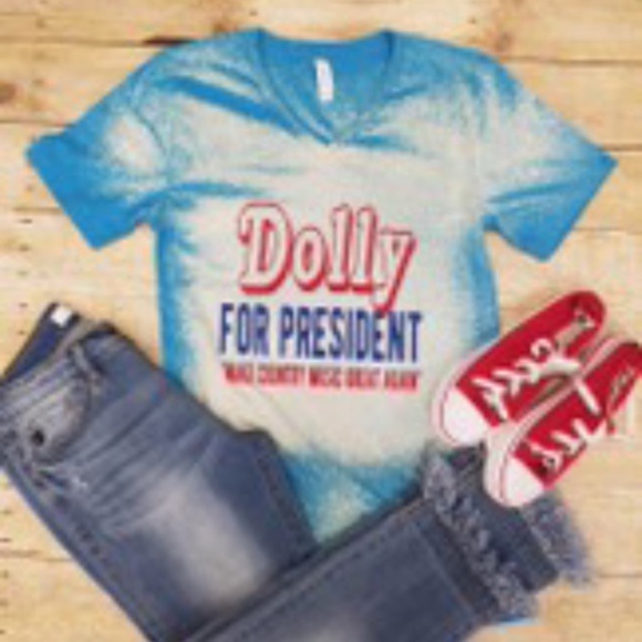 🛍 Dolly for President Tye Dye Top - Picture 5 of 6